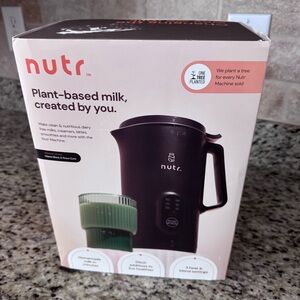 Nutr plant-based milk maker matte black box included used once works great